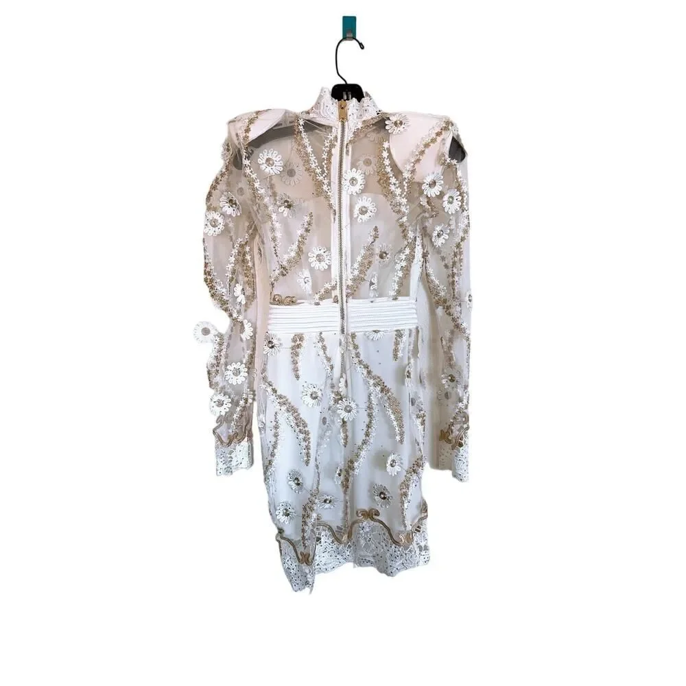 Zhivago raise your hand mini dress white US2